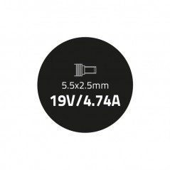 Qoltec Zasilacz do Asus 90W | 19V | 4.74A | 5.5*2.5 | +kabel zasilający (0NC)